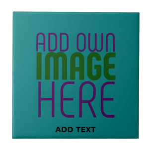 AZULEJO PLANTILLA DE TEXTO DE IMAGEN VERDE TEAL EDITABLE M