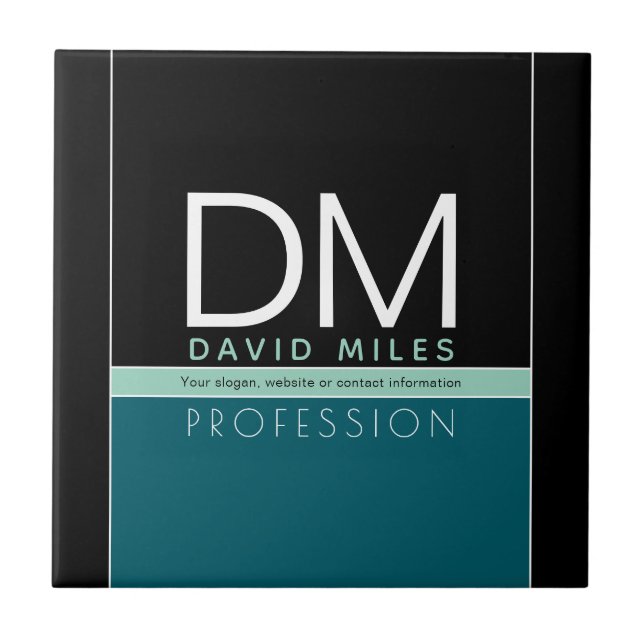 Azulejo Plantilla empresarial moderna | Personalizable Tod (Frente)