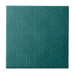 Azulejo Plata minimalista Art Deco Verde azulado
