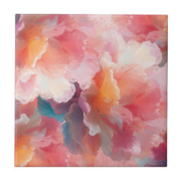 Azulejo Plato de papel floral