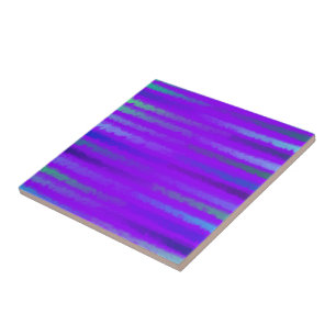 Azulejo Playa Costera Ola Agua Salada En Púrpura