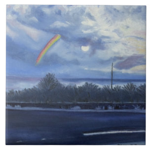 Azulejo Playa Flagler de Luna Arcoiris, Mosaico Cerámico 