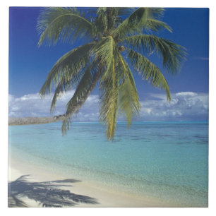 Azulejo Playa Matira en la isla de Bora Bora, Sociedad