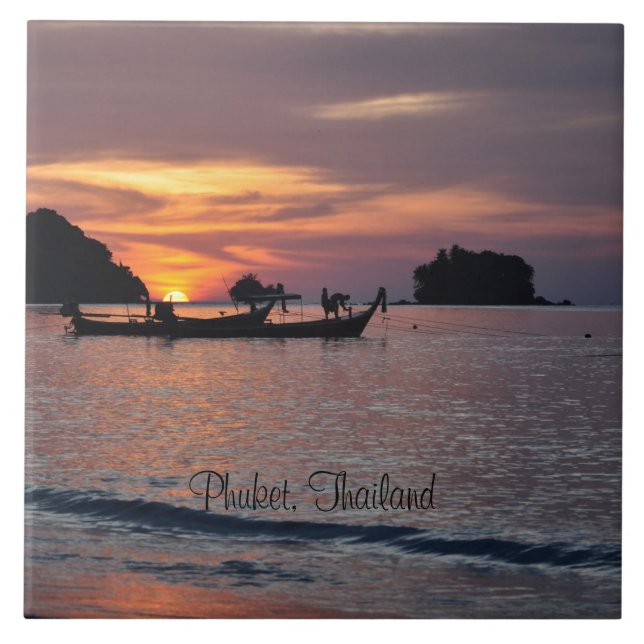 Azulejo Playa Nai Yang, Phuket, Tailandia (Frente)