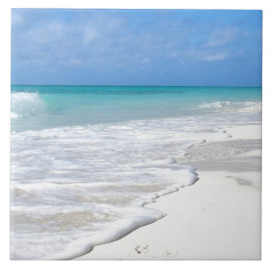 Azulejo Playa suave de arena blanca