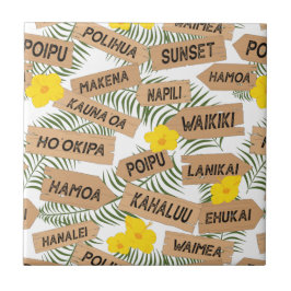 Azulejo Playas de Hawái Tropical