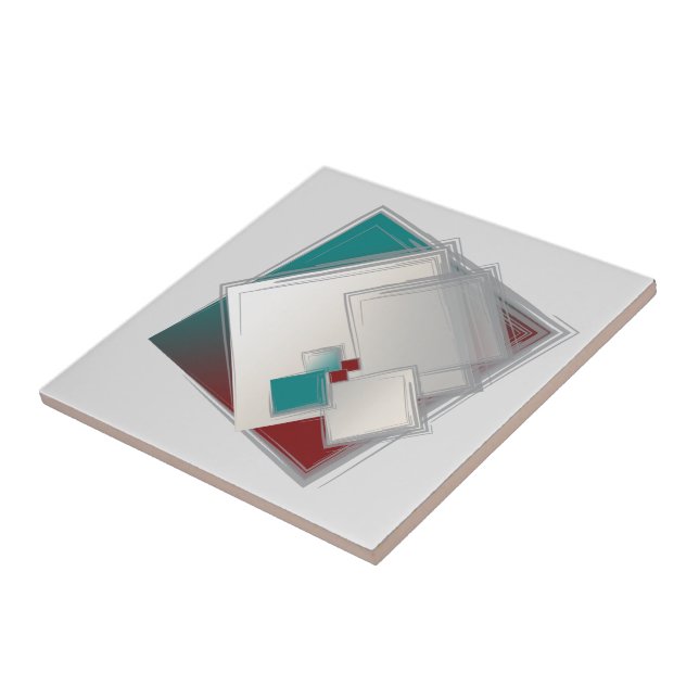 Azulejo Playas de los cuadrados de Fibonacci (Lado)