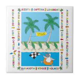 Azulejo Playas de tortuga