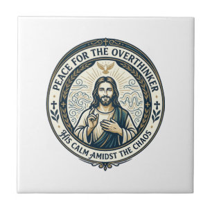 Azulejo Playera de Afirmaciones de Salud Mental de Jesús I