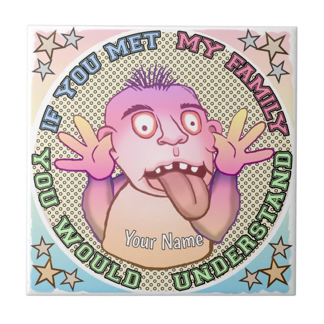 Azulejo Playful family face (Frente)