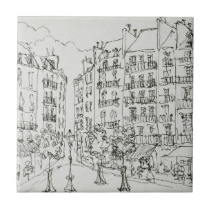 Azulejo Plaza Dauphine, Isla de la Cita  París, Francia