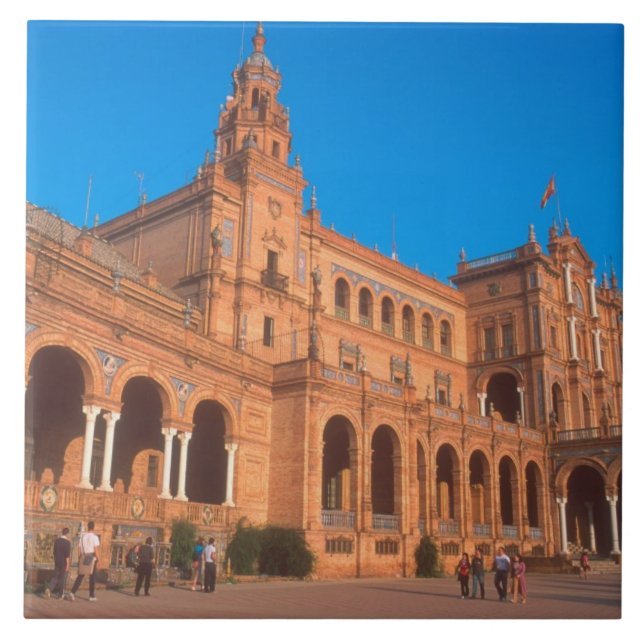 Azulejo Plaza de España en Sevilla, España. (Frente)