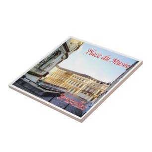 Azulejo Plaza de los Museos de BRUSELAS BRUXELLES, zBE017,