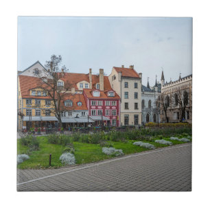 Azulejo Plaza Livu en Riga, Letonia