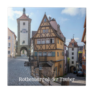 Azulejo Plönlein en Rothenburg ob der Tauber, Alemania