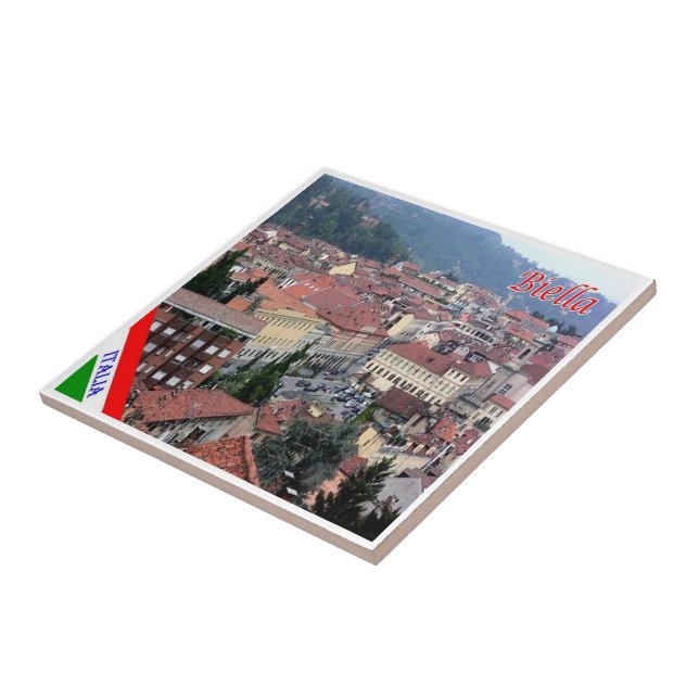 Azulejo PMT002 BIELLA, Piamonte, Italia, (Lado)