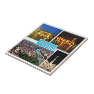 Azulejo PMT003 VERONA, Mosaic, Piamonte, Italia,