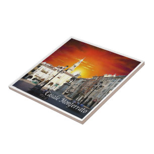 Azulejo PMT026 CASALE MONFERRATO Sunset, Italia,