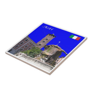 Azulejo PMT027 ASTI Troyana Tower, Italia,