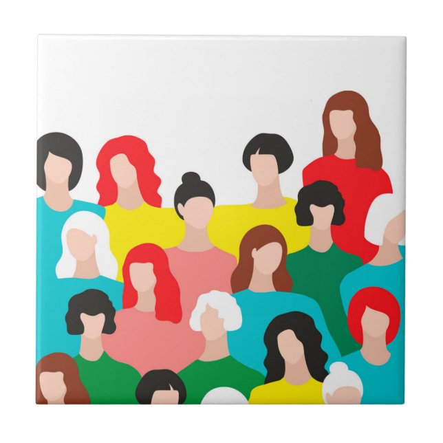 Azulejo Poder femenino (Frente)