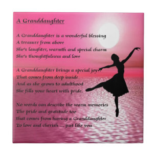 Azulejo Poema de la nieta - bailarina