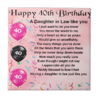 Poema de la nuera - 40.o cumpleaños