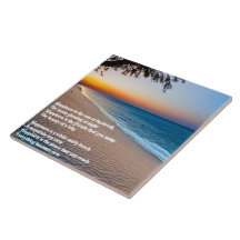 Poema de playa Tile cerámico