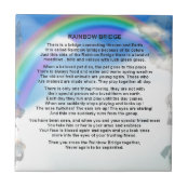 Poema Del Puente Del Arco Iris Teja De 6 Pulgadas Zazzle Es
