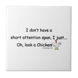 Azulejo Pollo corto de la capacidad de concentración