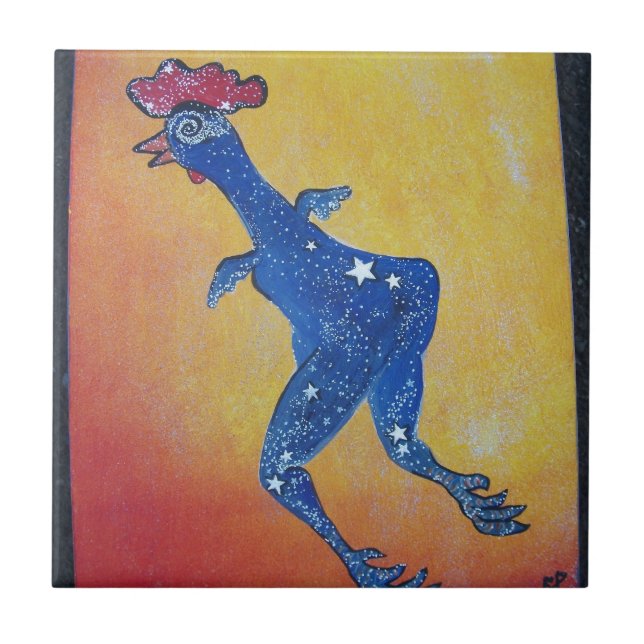 Azulejo Pollo de la galaxia (Frente)