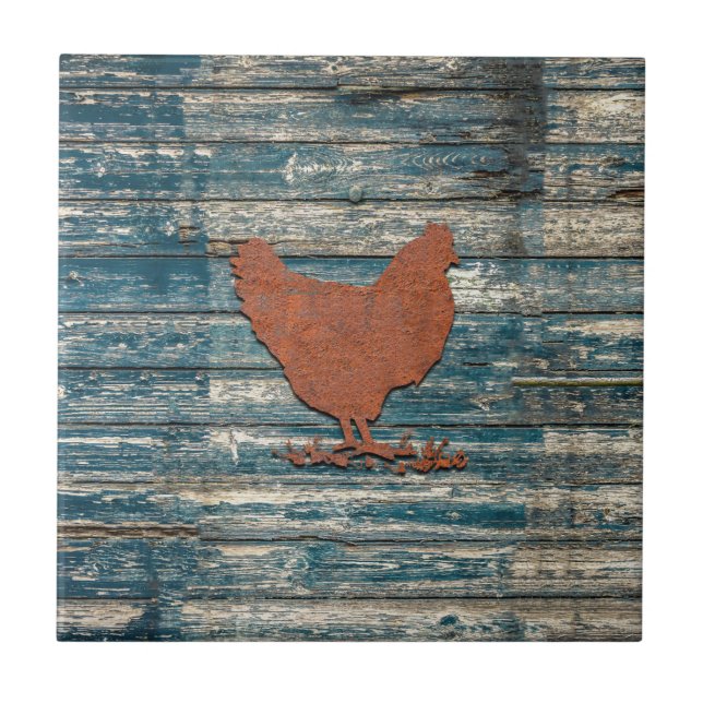 Azulejo Pollo rústico (oxidado) (Frente)