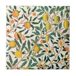AZULEJO POMEGRANATO AMARILLO CERAMIC TILE WILLIAM MORRIS