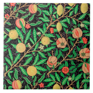 Azulejo Pomegranato y flores en ramas