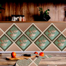 Ponente de opinión Gingko Leaf Ceramic Tile