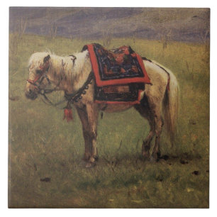 Azulejo Pony Himalaya (Caballo pequeño) (Vasily Vereshchag