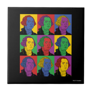Azulejo Pop Art George Washington