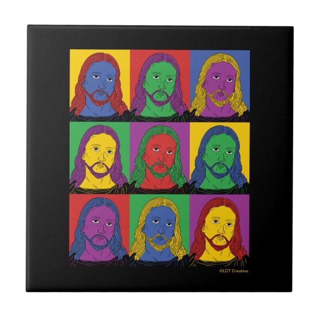 Azulejo Pop Art Jesus (Frente)