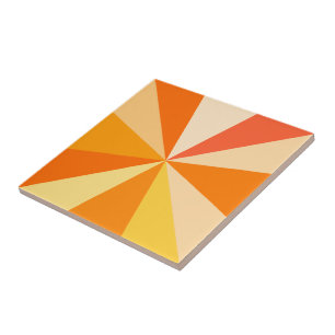 Azulejo Pop Art Modern 60 Rayos Geométricos divertidos en