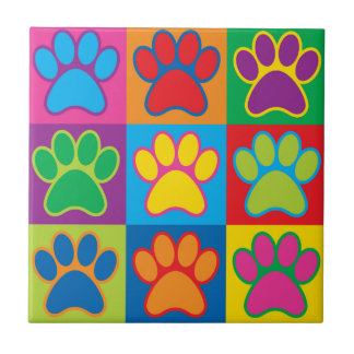 Azulejo Pop Art Paws