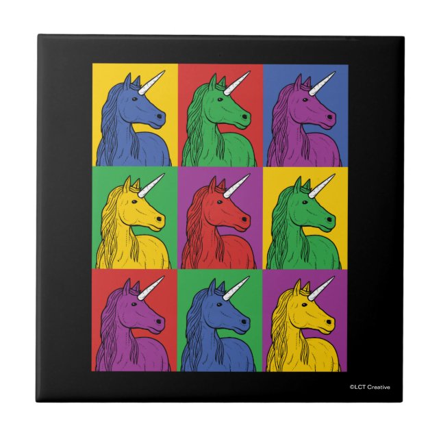 Azulejo Pop Art Unicorn (Frente)