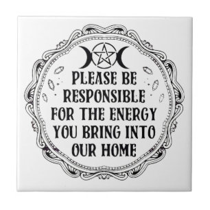 Azulejo Por Favor Sea Responsable