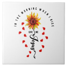 Azulejo Por la mañana, cuando me levante, denme Jesús Gira