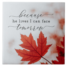 Azulejo Porque Él Vive Que Puedo Enfrentar Mañana Inspirad