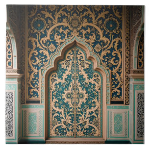 Azulejo Portal al Jardín Dorado