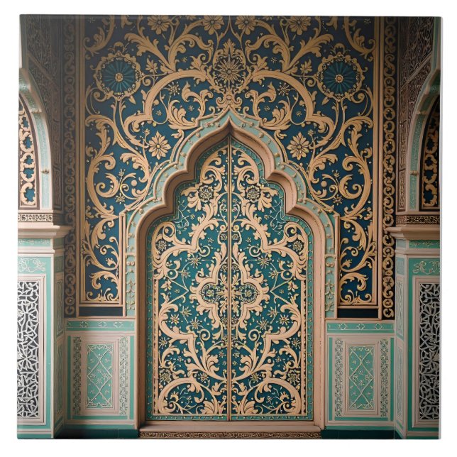 Azulejo Portal al Jardín Dorado (Frente)