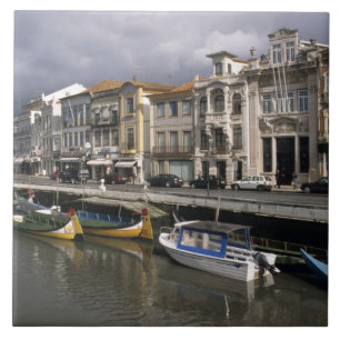 Azulejo Portugal, Aveiro. Moliceiros (recolectando algas m