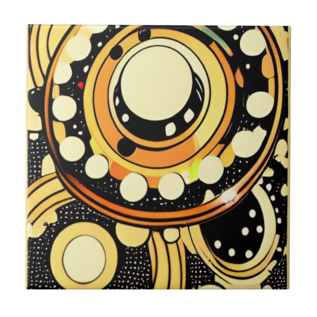 Azulejo Pos de los círculos superiores de las naves espaci (Frente)