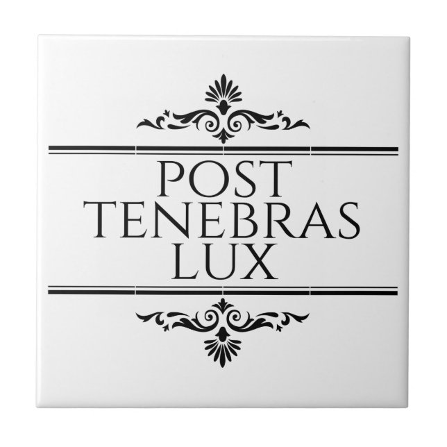 Azulejo Post Tenebras Lux (Frente)