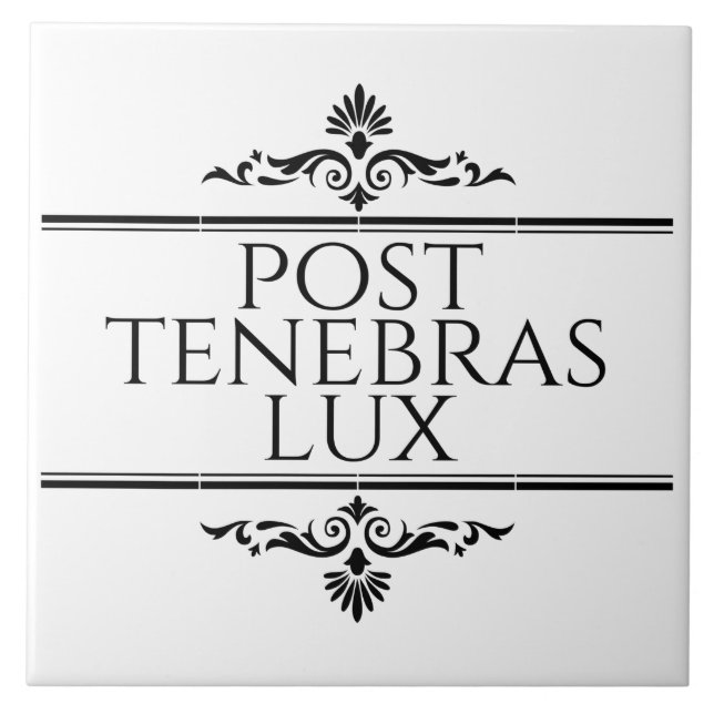 Azulejo Post Tenebras Lux (Frente)