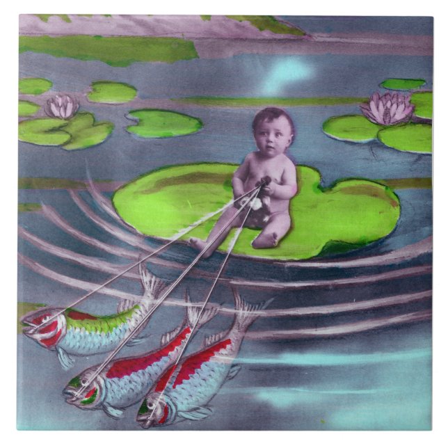 Azulejo postal francesa de April Fool (Frente)